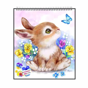 دفتر نقاشی 60 برگ گلبرگ مدل کودکانه خرگوش کد 1405