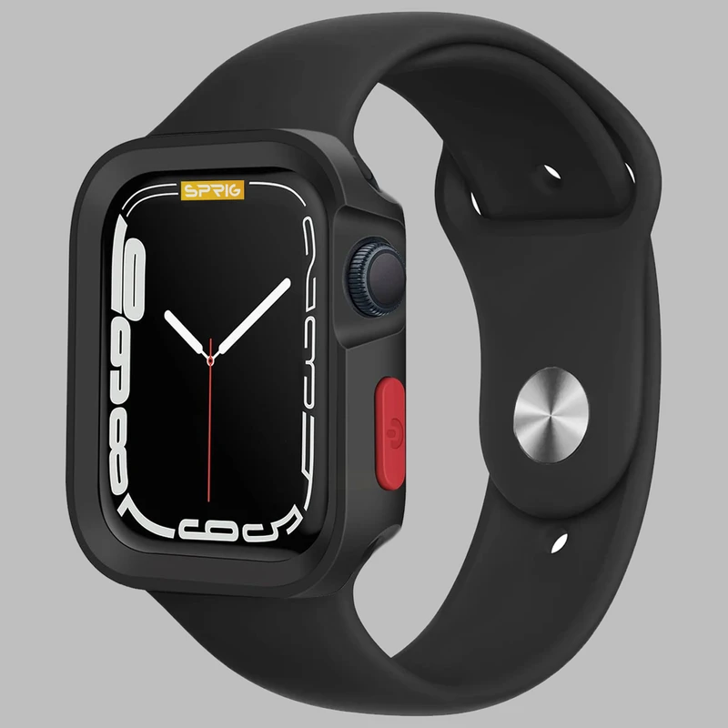 بند اسپریگ مدل Silicone Amizze مناسب برای اپل واچ Series 9 Aluminum 41mm / Series 8 Aluminum 41mm / Series 7 Aluminum 41mm به همراه کاور