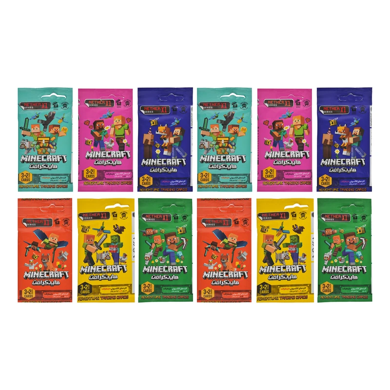 اسباب بازی شانسی نترایکس مدل ماینکرافت مجموعه 12 عددی