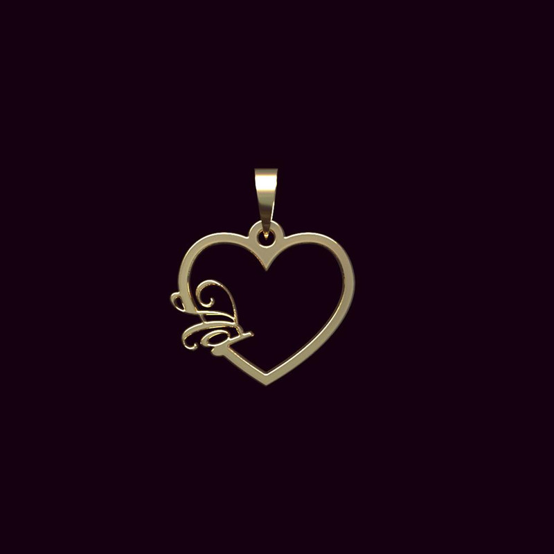 آویز گردنبند طلا 18 عیار زنانه مدوپد مدل اسم عاد ad کد PB1-10001