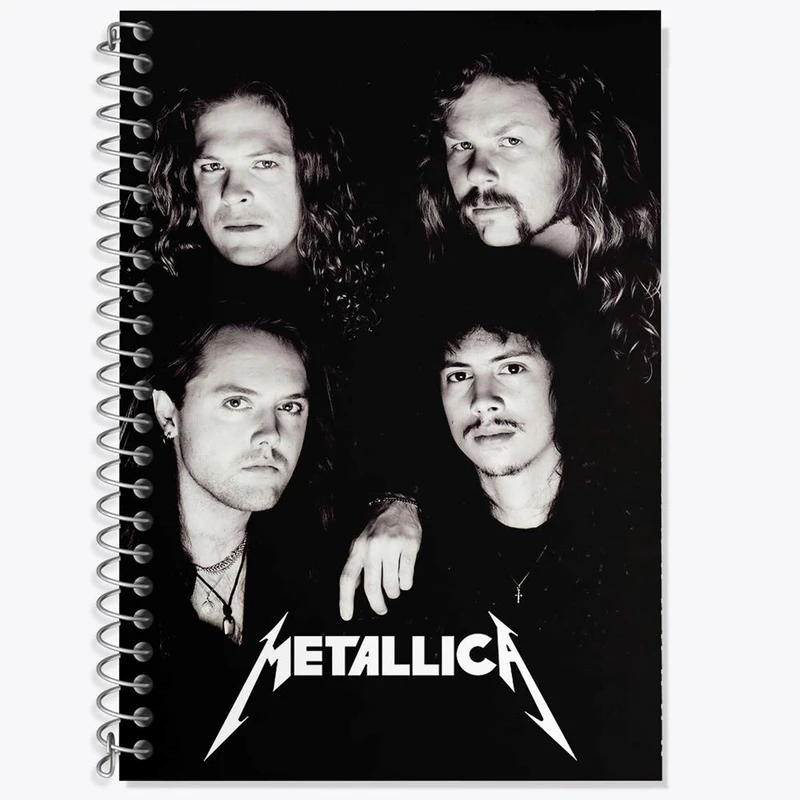 دفتر لغت 50 برگ خندالو مدل گروه موسیقی متالیکا Metallica کد 3262