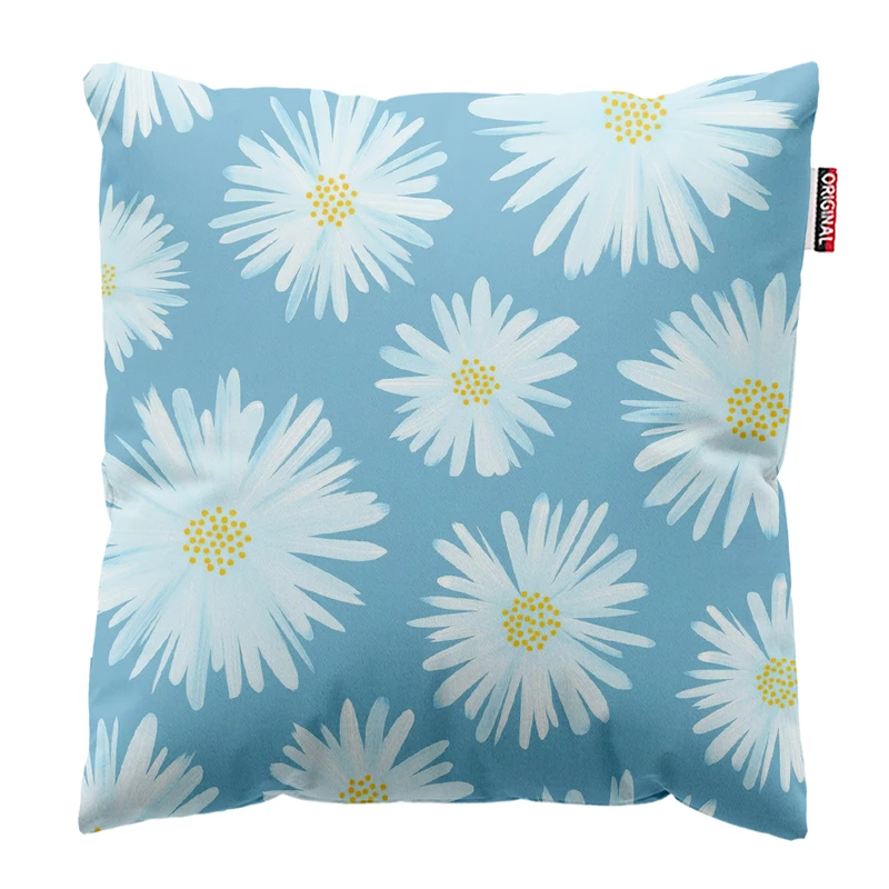 کوسن پاد آفرین مدل مینیمال طرح گل و برگ کد PK303055 سایز 30*30 سانتی متر