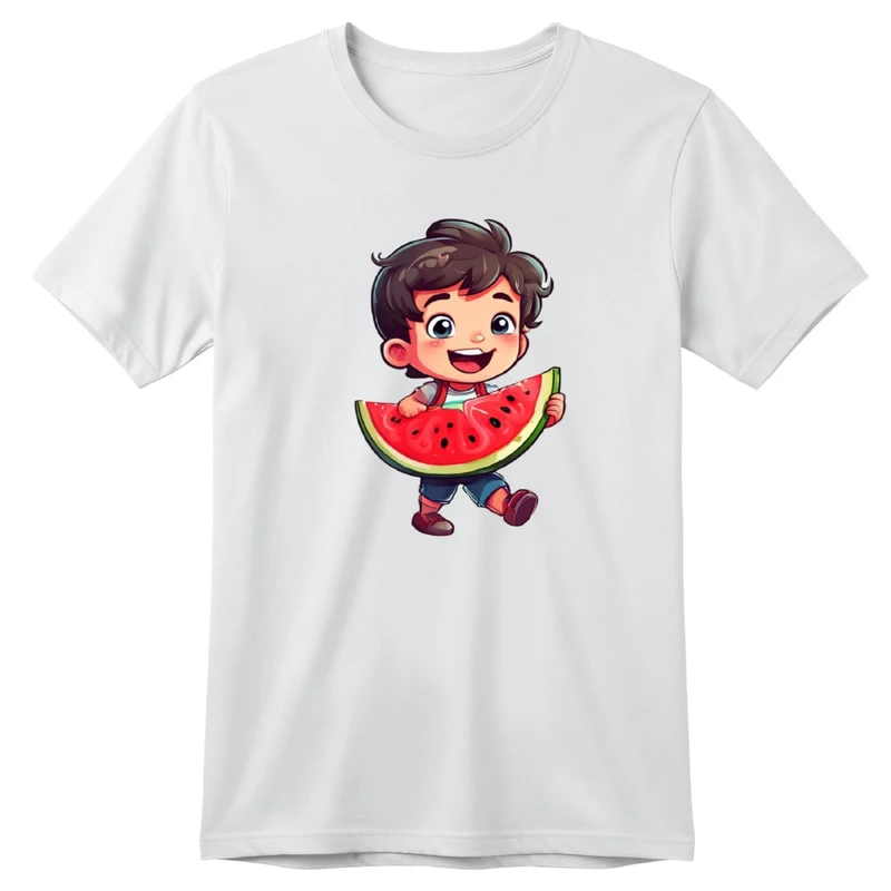 تی‌شرت آستین کوتاه بچگانه مدل پسرک یلدایی کد v5 