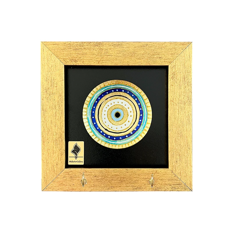 عکس شماره 7 : جاکلیدی مدل تابلو بشقاب طرح چشم نظر