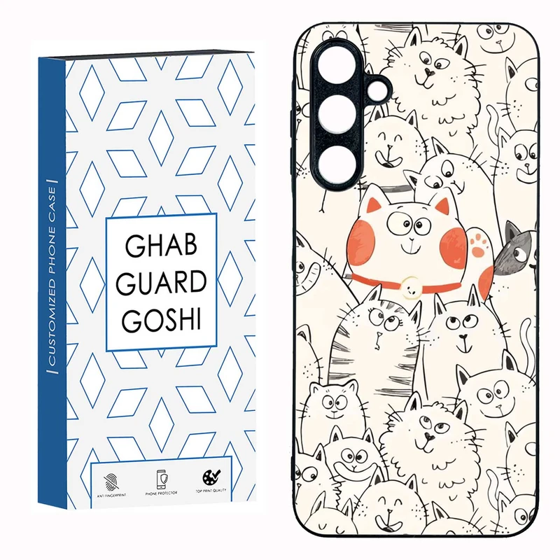 کاور قاب گارد گوشی طرح گربه کد TPU-024 مناسب برای گوشی موبایل سامسونگ GALAXY A16