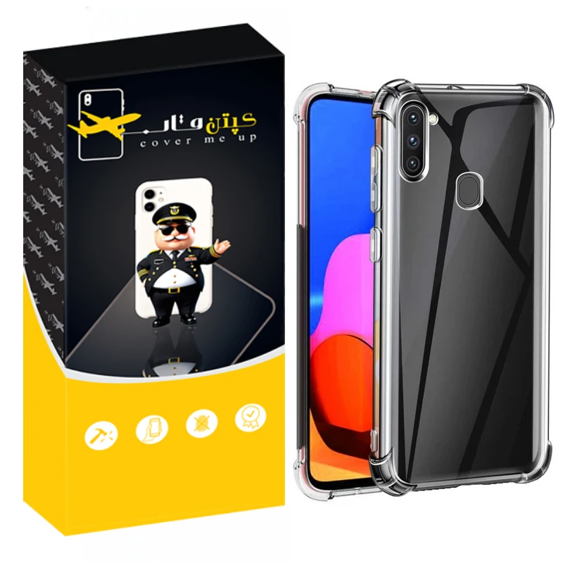 کاور کپتن قاب مدل Crystal مناسب برای گوشی موبایل سامسونگ Galaxy A10s