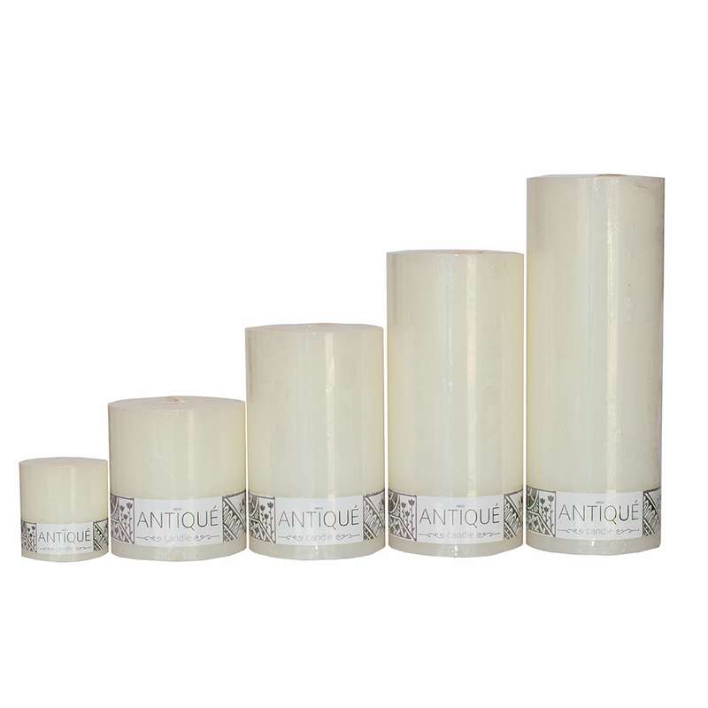 شمع آنتیک مدل پهن بسته 5 عددی