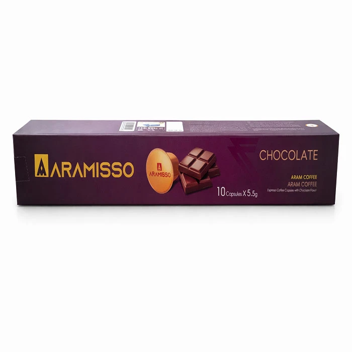 کپسول قهوه کبسول اسپرسو با طعم شکلات آرامیسو - 55 گرم بسته 10 عددی