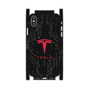 MAHOOT TESLA-Motors-FullSkin Cover Sticker for Apple iPhone X