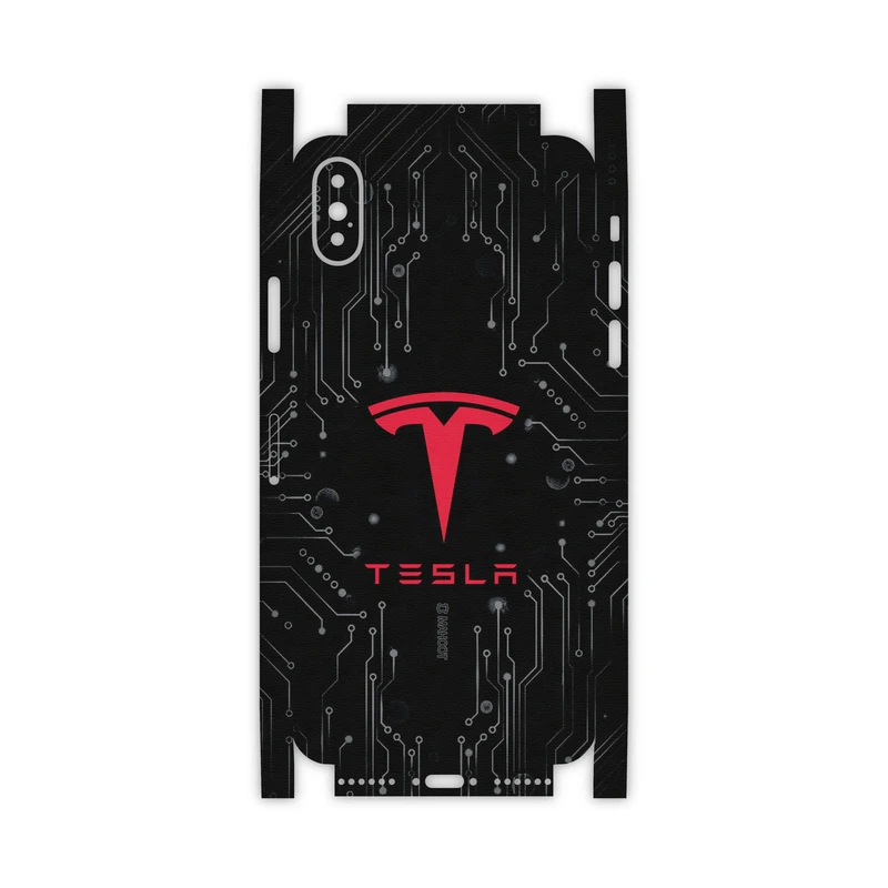 برچسب پوششی ماهوت مدل TESLA-Motors-FullSkin مناسب برای گوشی موبایل اپل iPhone X