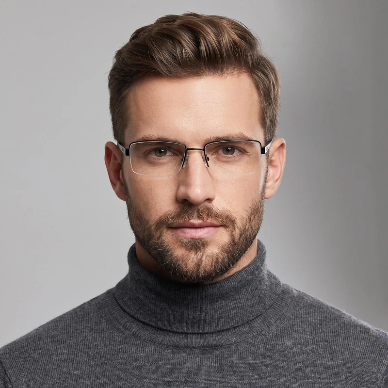فریم عینک طبی مستطیلی جورجیو آرمانی مدل 0AR5053-3001-55 مناسب برای صورت بیضی، قلب، لوزی و گرد