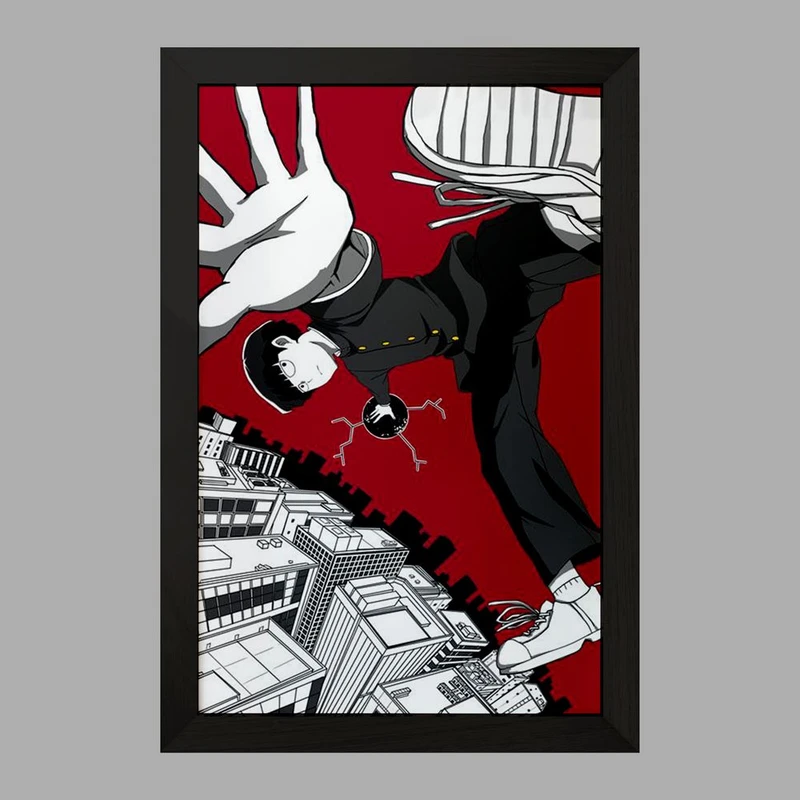 تابلو خندالو مدل شییکو انیمه موب سایکو Mob Psycho 100 کد 24499