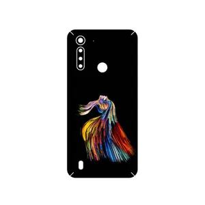 MAHOOT Rainbow Hair Digital Art Cover Sticker for Motorola Moto G8 Power Lite