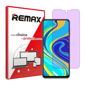 Remax brand shockproof Anti-purple screen protector glass for Xiaomi Redmi Note 9S