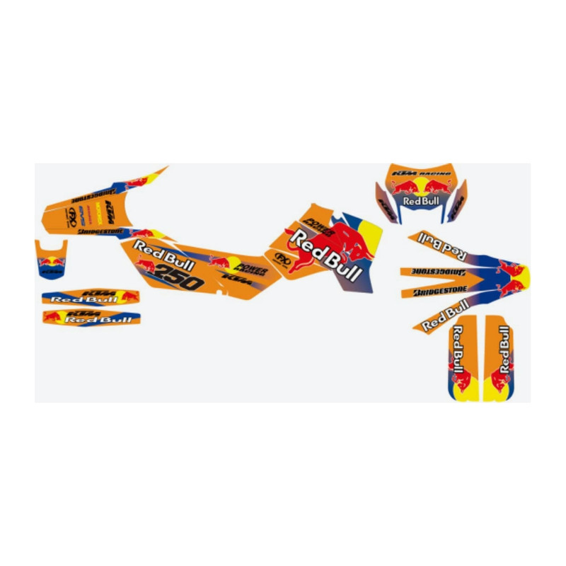 برچسب بدنه موتورسیکلت طرح ktm کد 87