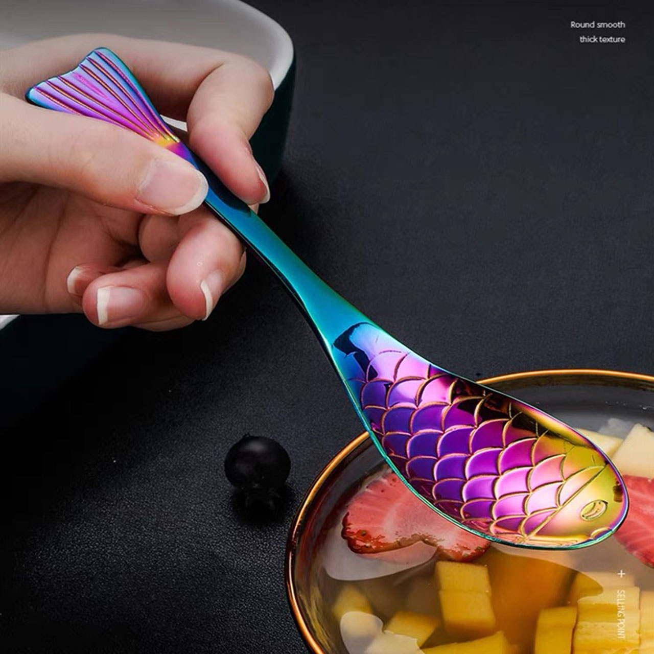 قاشق آجیل خوری مدل Fish کد 00574