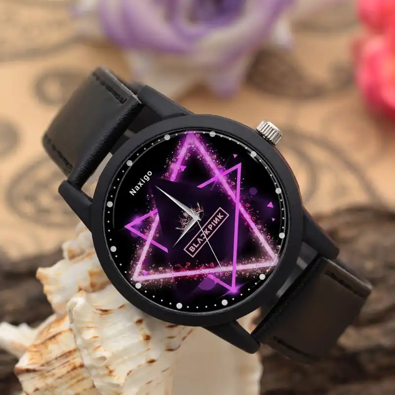 ساعت مچی عقربه ای ناکسیگو مدل شخصیت های بلک پینک کد LF14361
