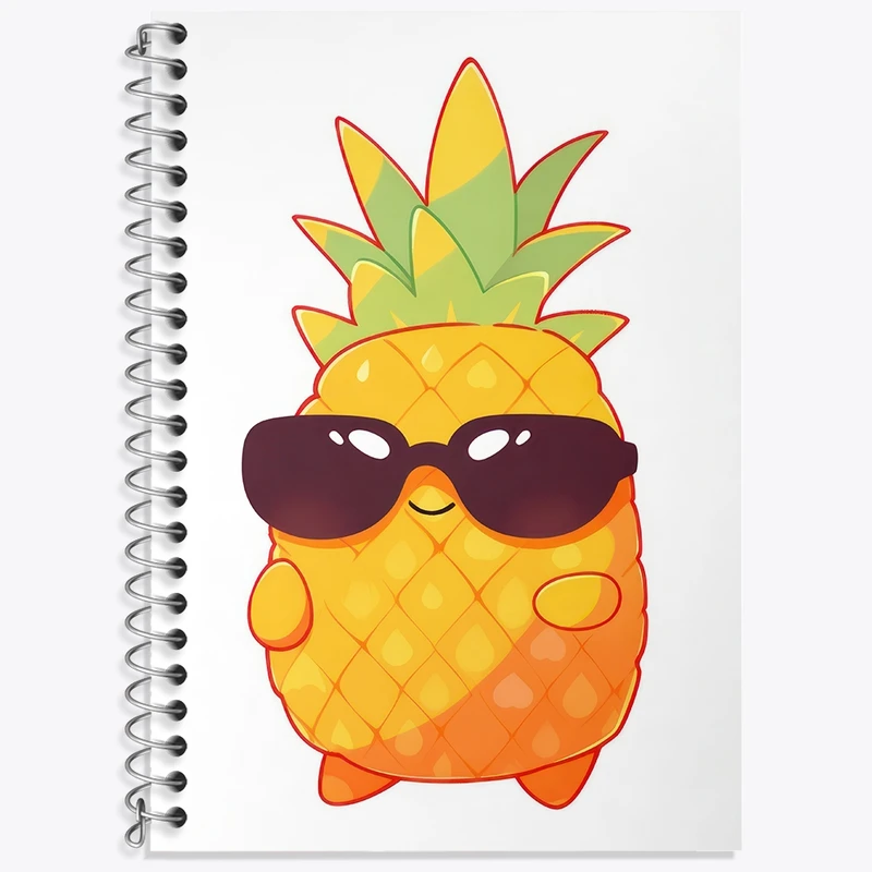 دفتر لغت 50 برگ خندالو طرح آناناس کد N751