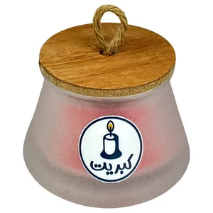 شمع لیوانی کبریت مدل دیگی مات