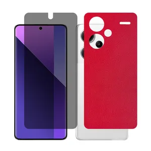 Glass Together model privacy Screen Protector Suitable for Xiaomi Redmi Note 13 Pro Plus Mobile Phone with Back cover sticker