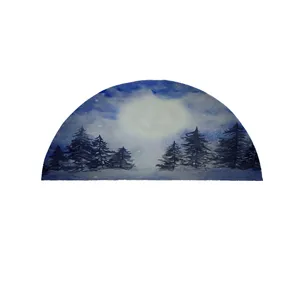 پادری مدل نیم دایره طرح کلاسیک کد 9144 سایز 90×45 سانتی متر