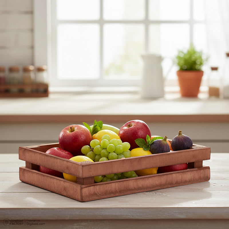 سینی سرو مدل چوبی کد S2