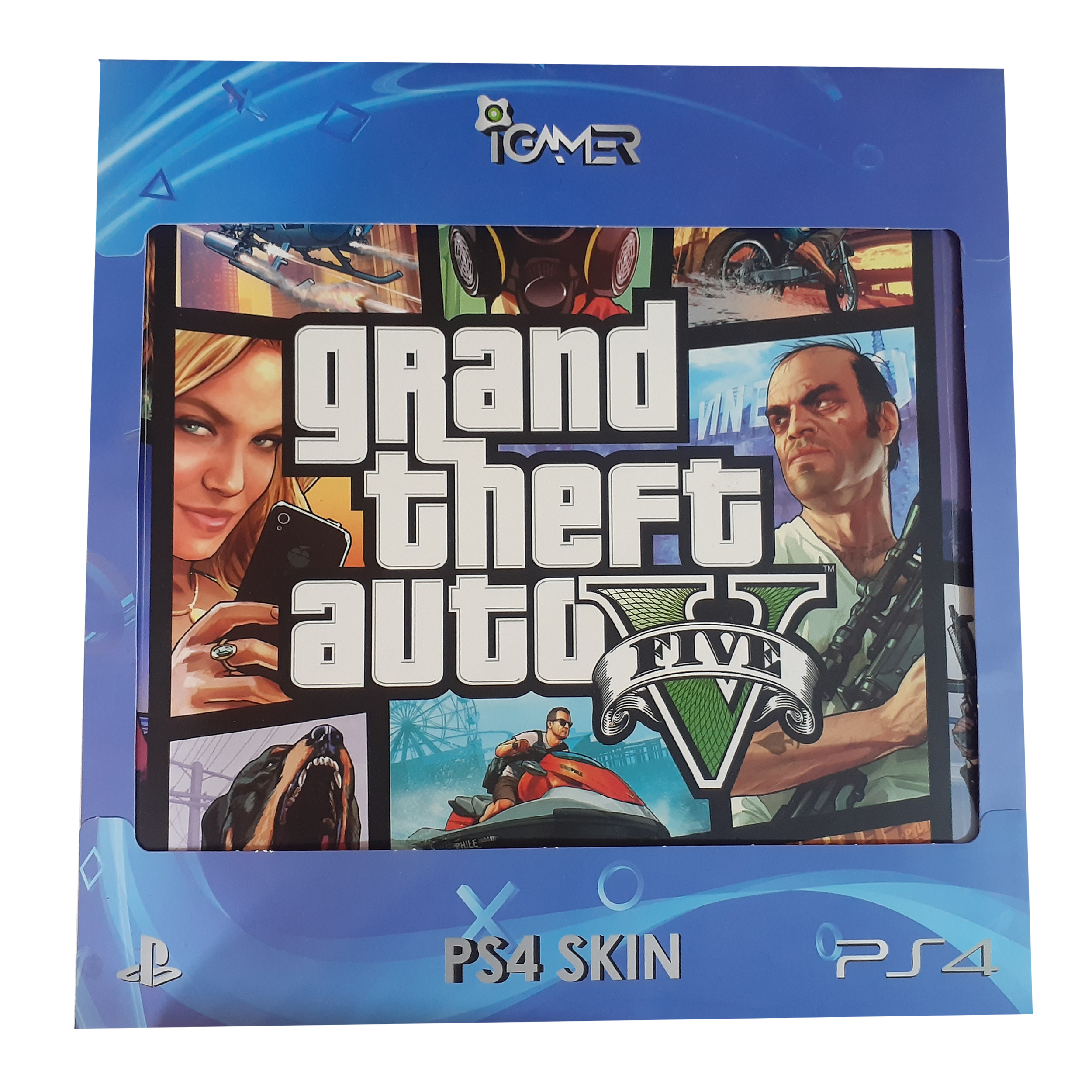 برچسب پلی استیشن ۴ مدل GTA