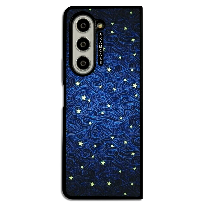 کاور آکام مدل AMC-WSGZFOLD5-BLUE-17 مناسب برای گوشی موبایل سامسونگ Galaxy Z Fold 5