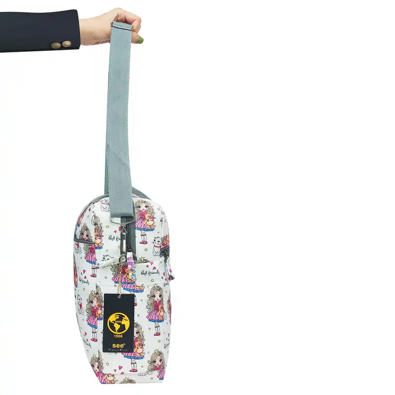 کیف لوازم کودک سیی مدل دختر پرنسس و گربه کد 226.2