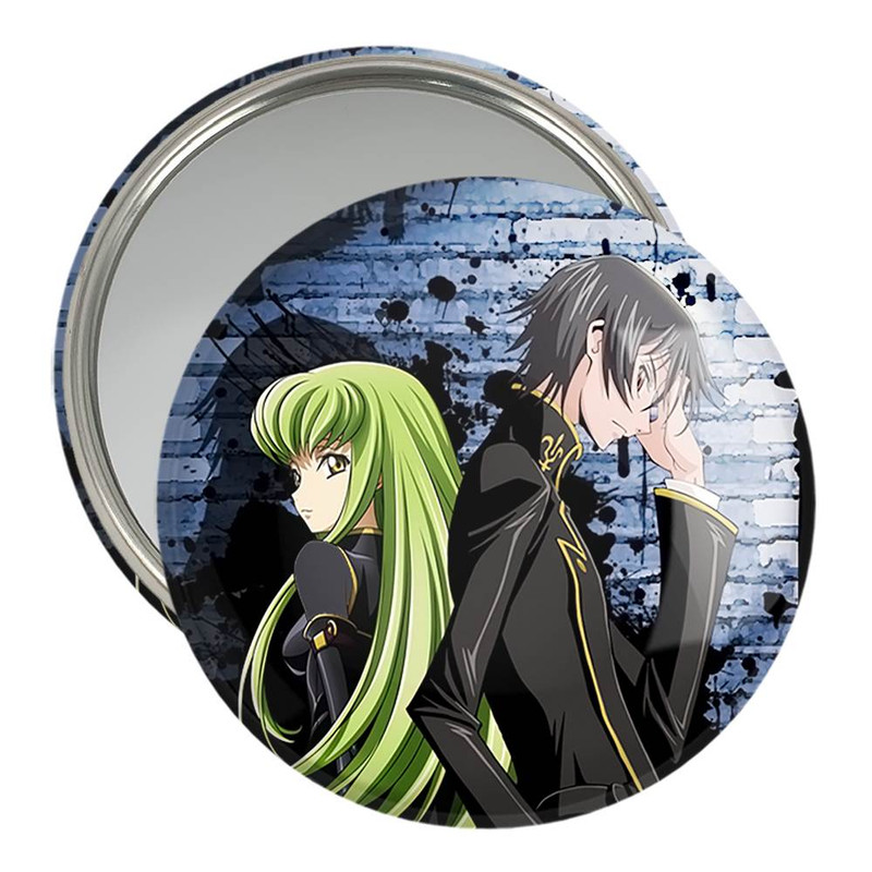 آینه جیبی خندالو مدل لولوش و سی سی انیمه کد گیاس Code Geass کد 13056 آینه جیبی خندالو مدل لولوش و سی سی انیمه کد گیاس Code Geass کد 13056