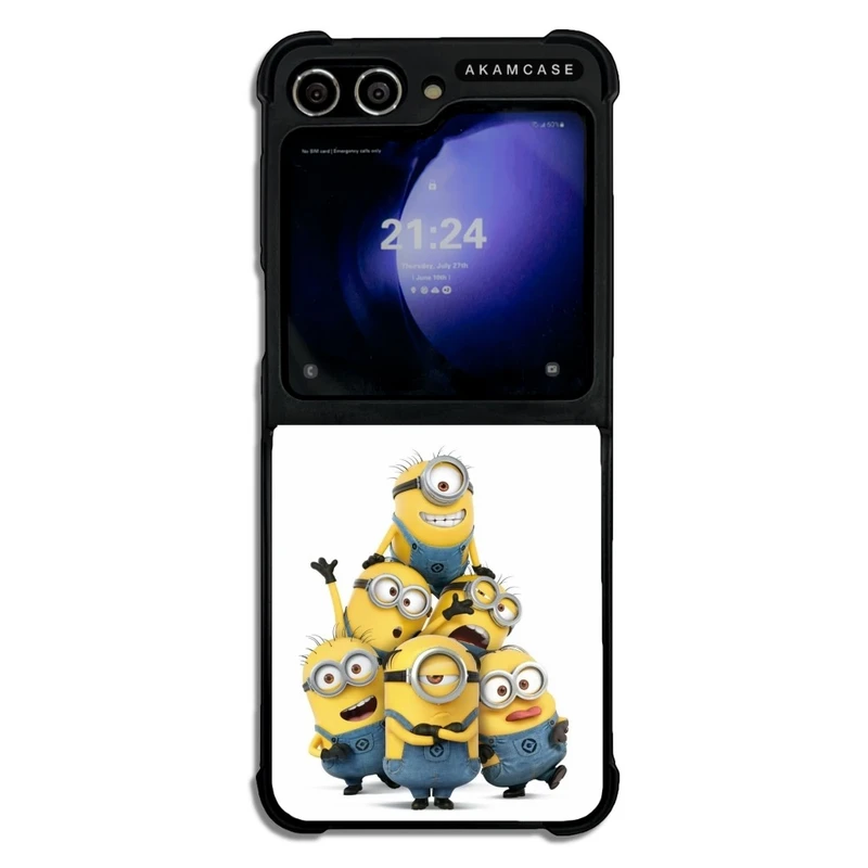 کاور آکام مدل AMC-WSGZFLIP5-MINIONS3 مناسب برای گوشی موبایل سامسونگ Galaxy Z Flip 5