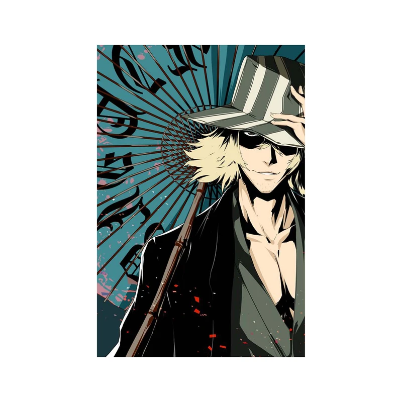 استیکر لپ تاپ و موبایل مدل انیمه طرح Bleach Kisuke Urahara کد 2890