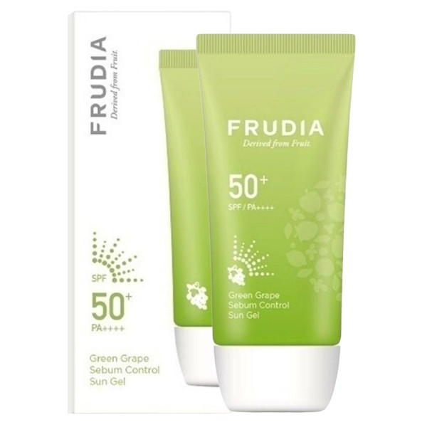 ژل ضد آفتاب بی رنگ فرودیا SPF 50 مدل Green Grape ‌مناسب پوست‌های چرب و مختلط حجم 50 میلی‌لیتر
