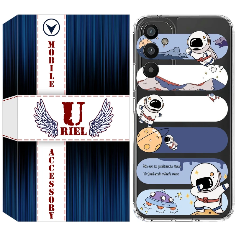 کاور یوریل مدل Clear کد 30 طرح کهکشان مناسب برای گوشی موبایل سامسونگ Galaxy A05S / M14 4G