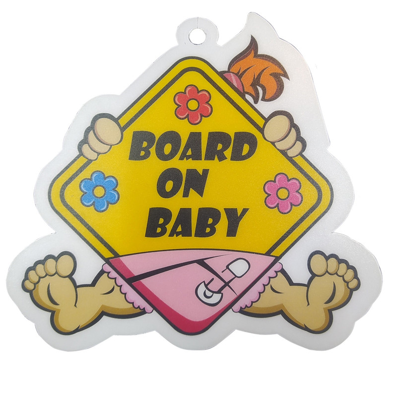 استیکر کودک بیبی آن برد مادر کر مدل little girl