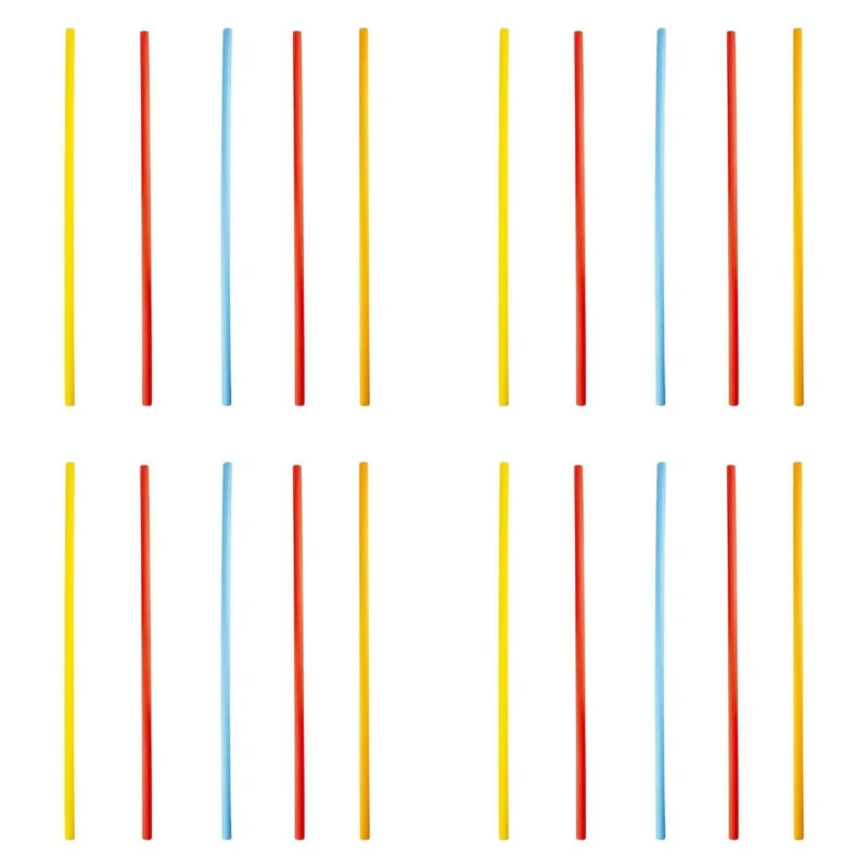 میله مانع تمرین مدل 100cm بسته 20 عددی