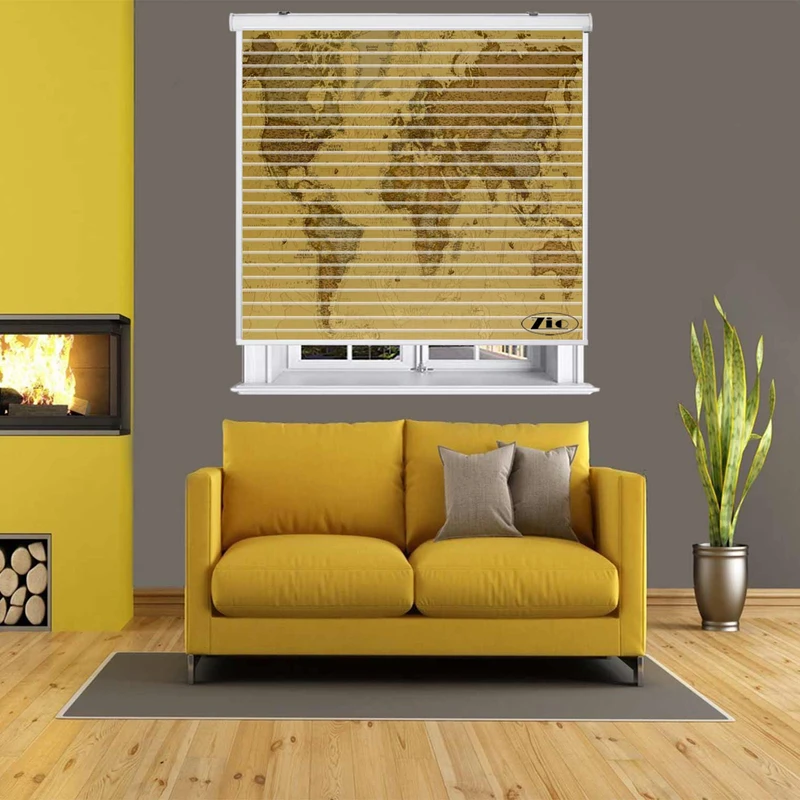 پرده زبرا زیو مدل سیلوئتC-2045 سایز 150x150 سانتی متر