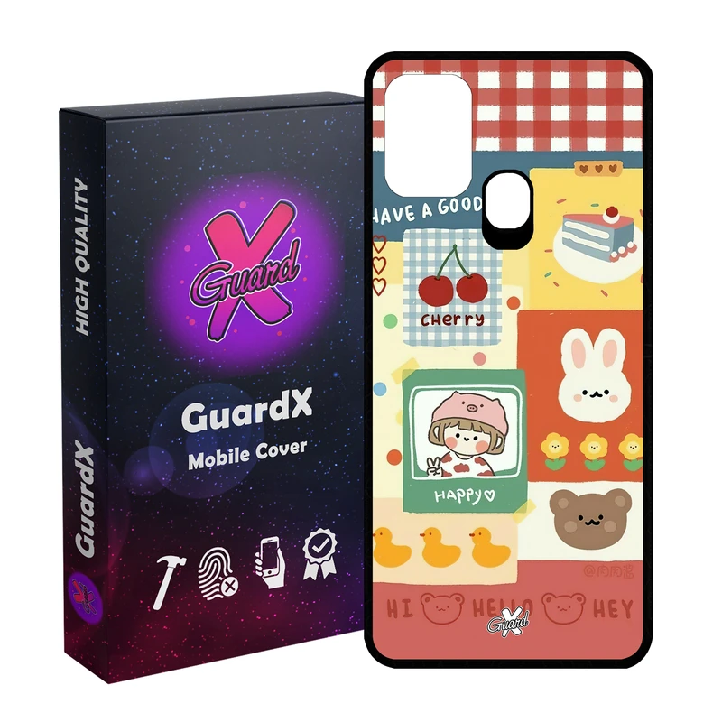کاور گارد ایکس طرح دختر مدل Glass10515 مناسب برای گوشی موبایل سامسونگ Galaxy M31 / M31 Prime / F41