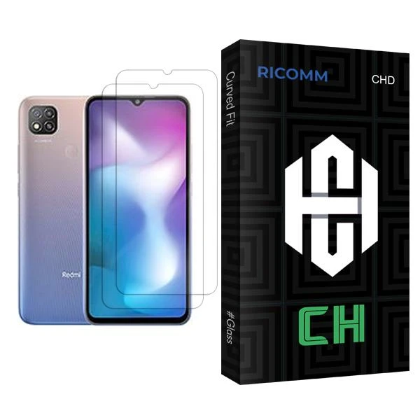 محافظ صفحه نمایش ریکام مدل CH Glass MIX002 مناسب برای گوشی موبایل شیائومی Redmi 9 Activ بسته دو عددی