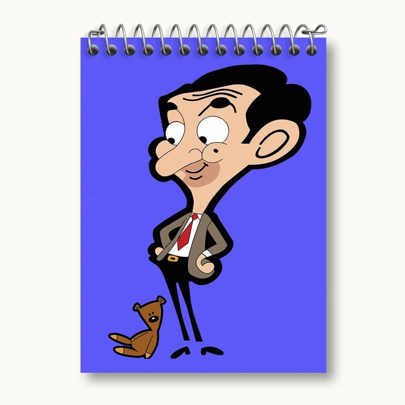 دفتر یادداشت 50 برگ خندالو مدل مستر بین Mr Bean کد 10652