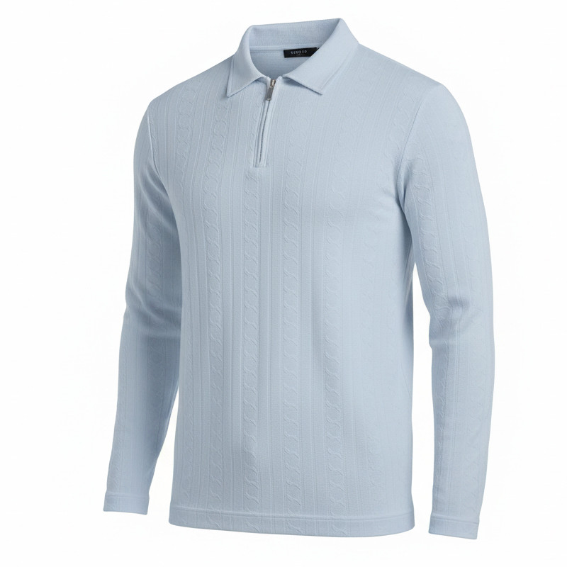 پلیور یقه برگردان مردانه مدل MK28