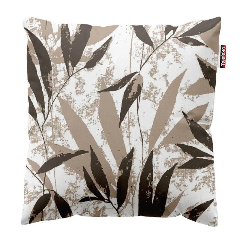 کوسن پاد آفرین مدل مینیمال طرح گل و برگ کد PK303252 سایز 30*30 سانتی متر