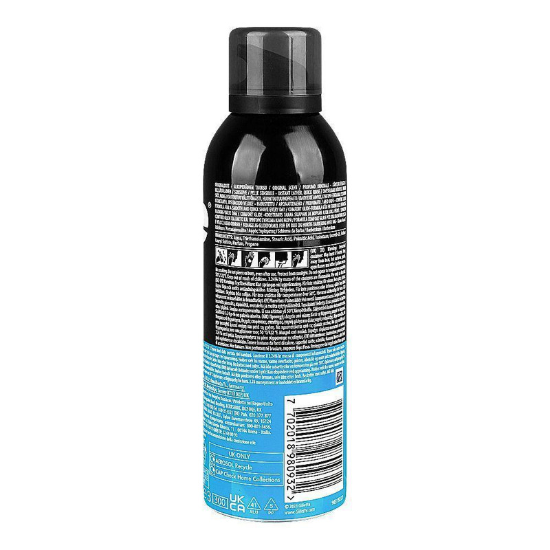 فوم اصلاح ژیلت مدل Original Scent Sensitive حجم 200 میلی لیتر