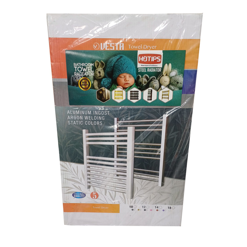 رادیاتور حوله خشک کن هاتیپس مدل وستا آلومینیومی  50*80