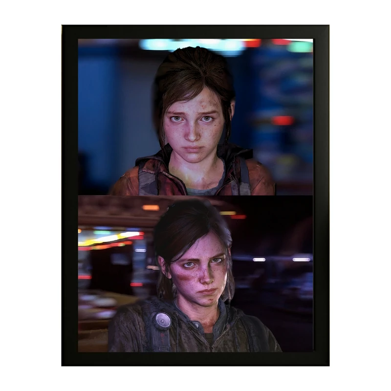 تابلو طرح لست اف اس last of us کد 03 فریم مشکی