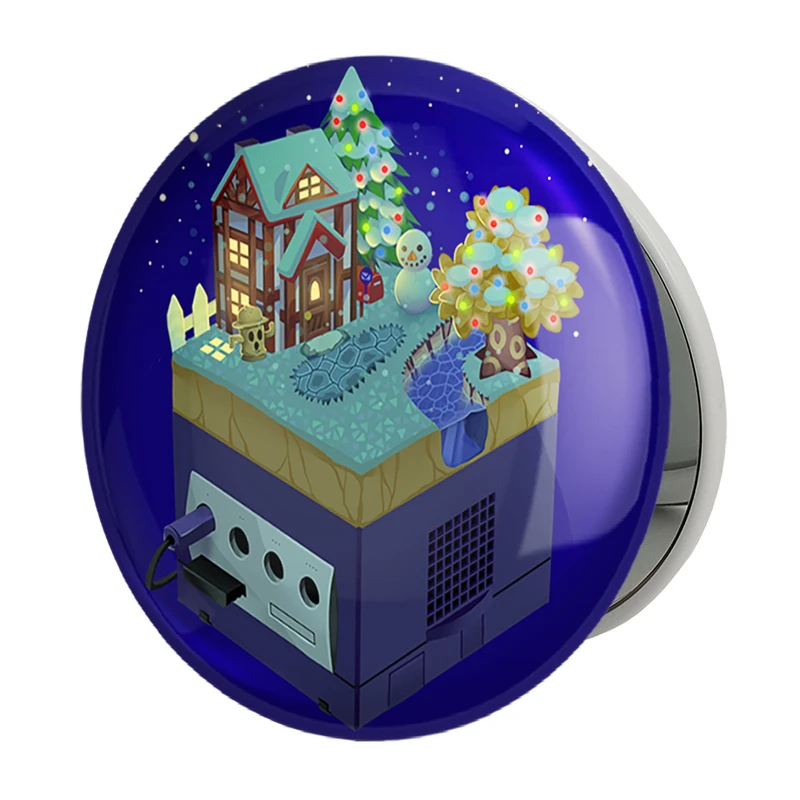 آینه جیبی خندالو طرح بازی انیمال کراسینگ (Animal Crossing) مدل تاشو کد 32655