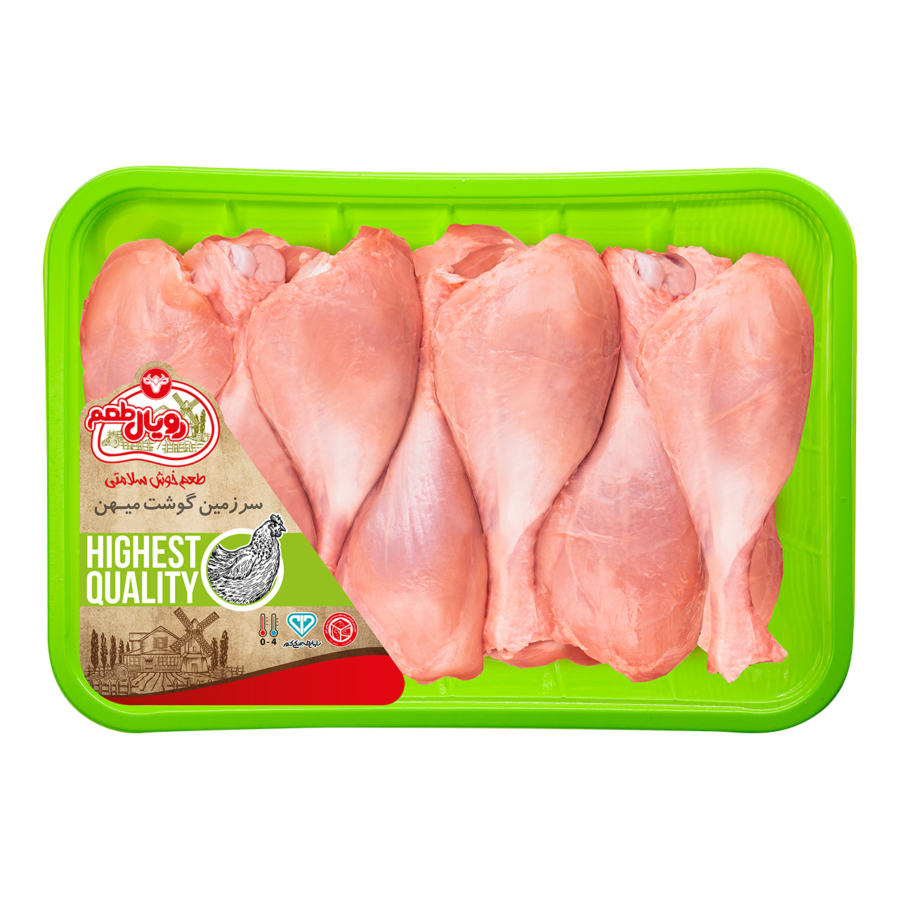 ساق ران مرغ بدون پوست رويال طعم - 1.5 کیلوگرم
