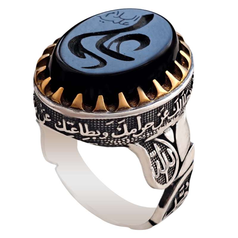 انگشتر نقره مردانه ملک زیور کد 409 انگشتر نقره مردانه ملک زیور کد 409