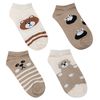 جوراب ساق کوتاه پسرانه تن پوش هنگامه مدل خرسی بسته 4 عددی