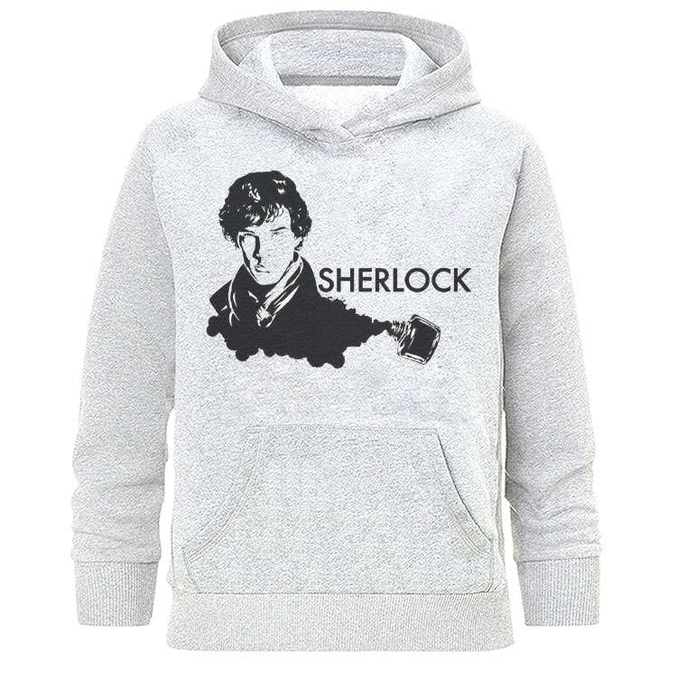 هودی زنانه طرح شرلوک هولمز مدل H642